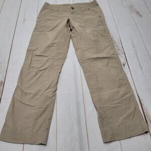 Kuhl tan khaki straight leg hiking pants gorpcore short hemmed